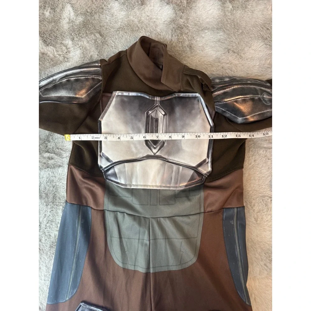 Disney Star Wars The Mandalorian Costume Kids Size 5/6 Brown Beskar Armor-0621